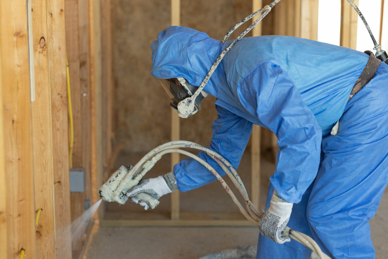 Spray foam insulation